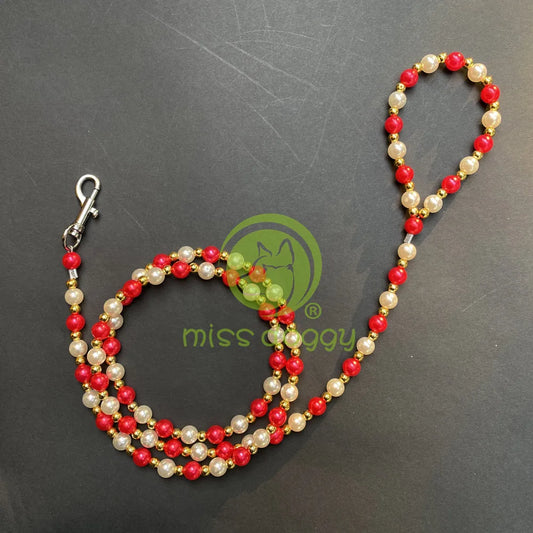 Luxury Pearls Beads Dog Leash