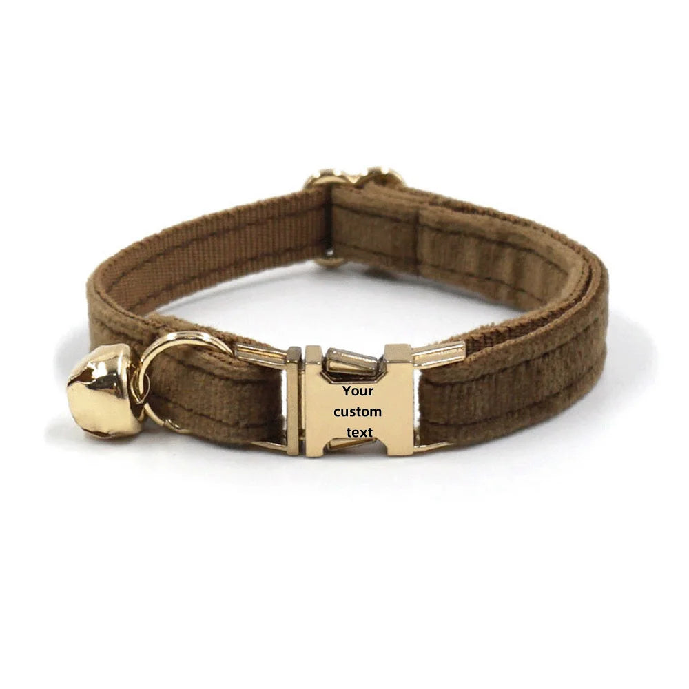 Personalized Velvet Collar