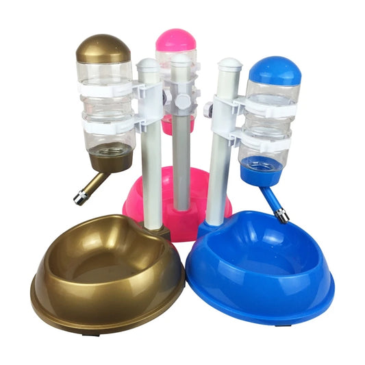 Automatic Pet Drinker Dog Bowls Water Bottles Universal Dog Drinker Feeder Liftable Bowl Dispenser Bowl Puppy Pet Products