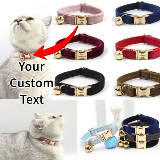 Personalized Velvet Collar