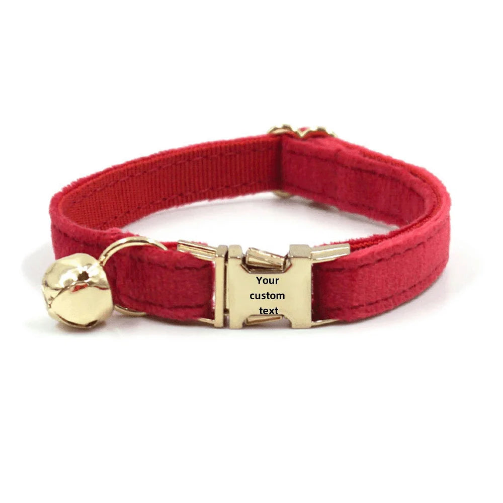 Personalized Velvet Collar