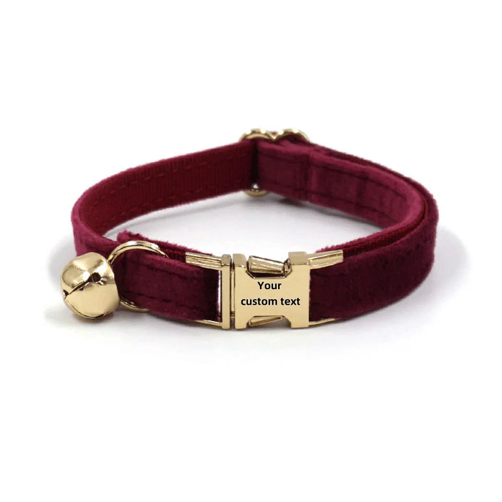 Personalized Velvet Collar