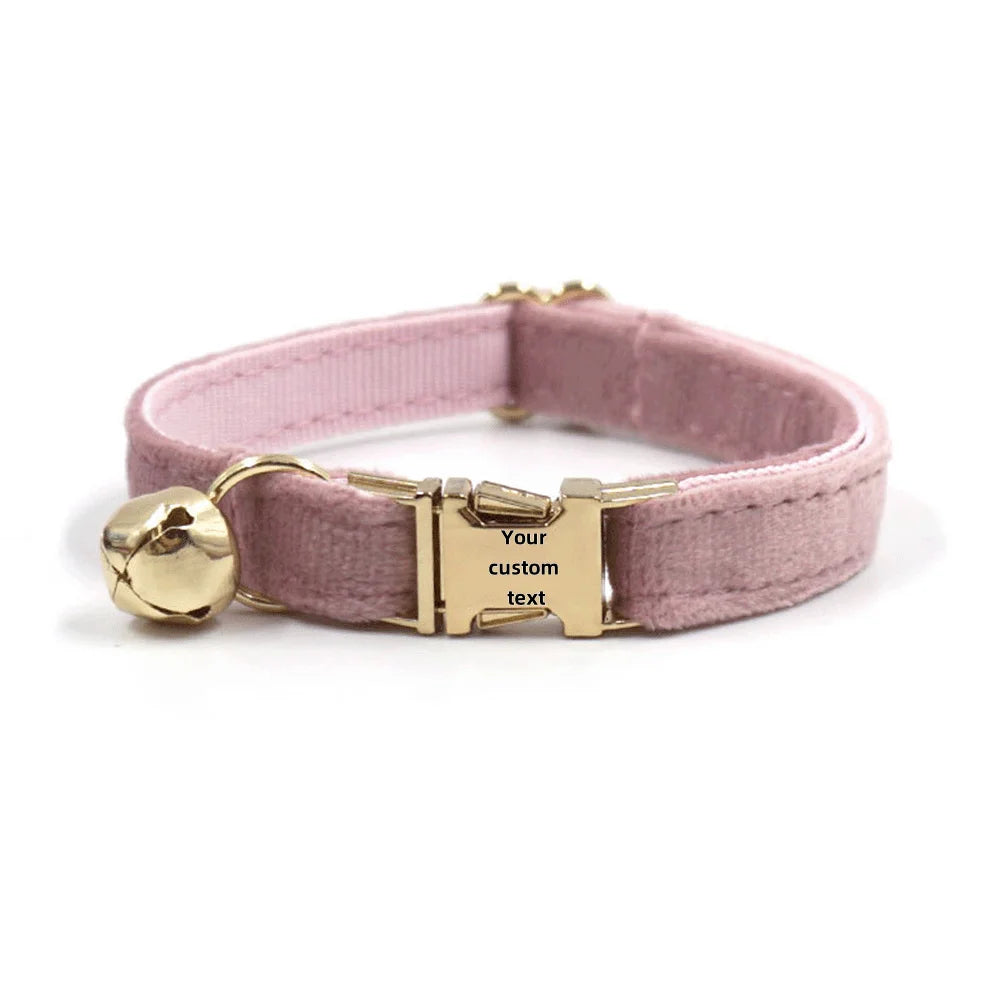 Personalized Velvet Collar