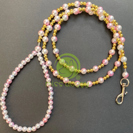 Luxury Pearls Beads Dog Leash
